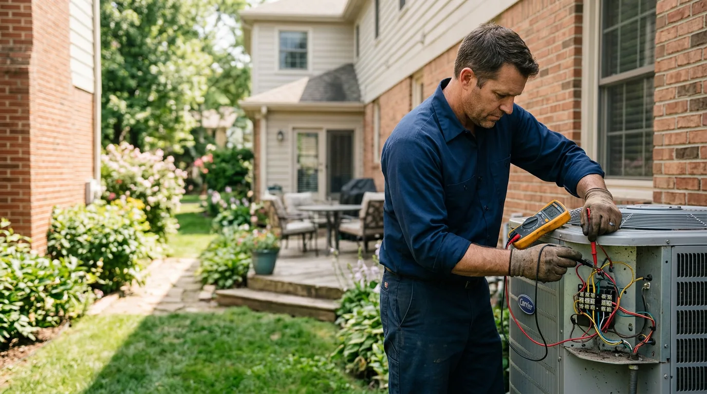 HVAC technician working near Quakake, PA